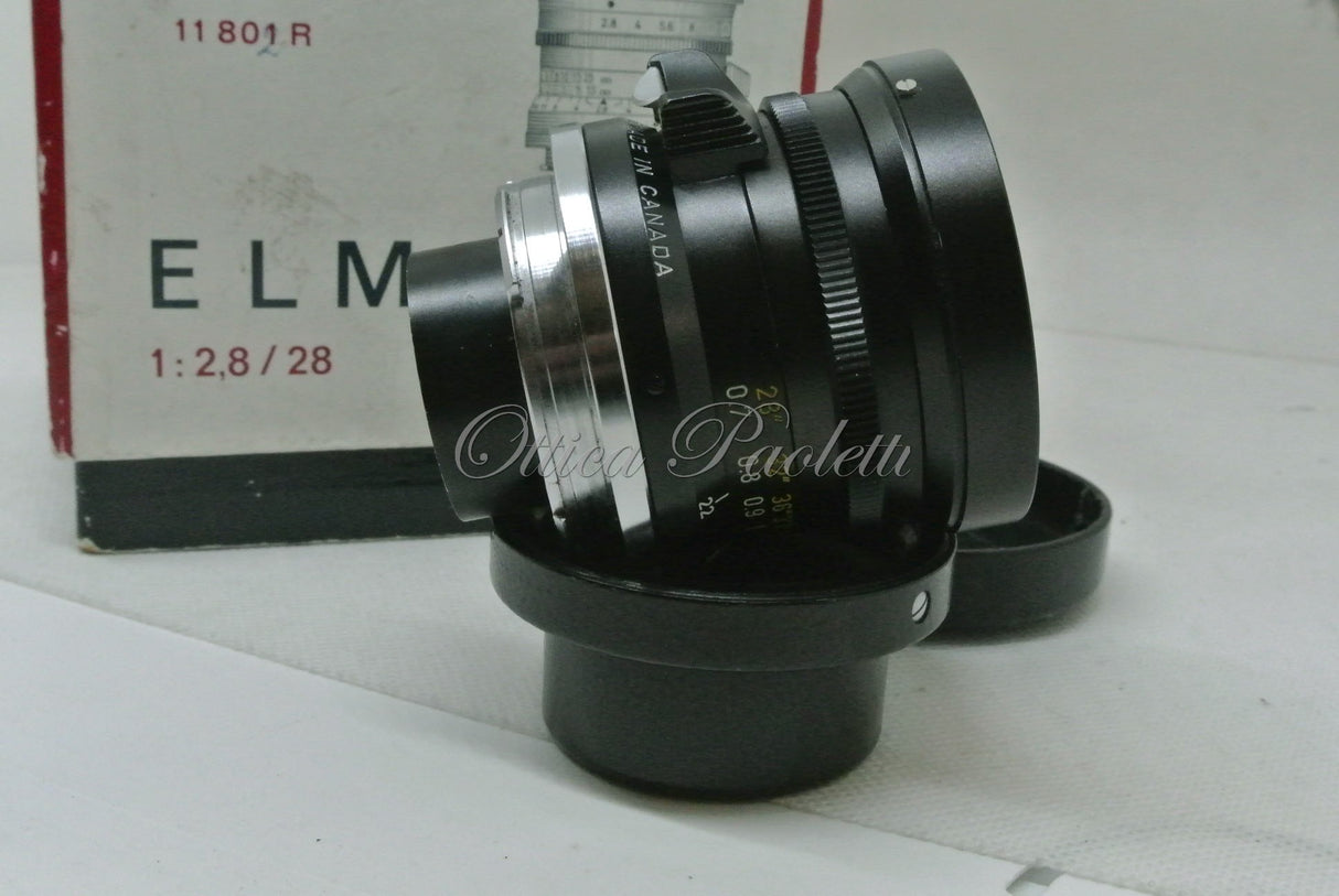 Leica Elmarit 2.8/28mm  " Versione Infinity Lock  gialla " primissima 11802 Mat. 2197..