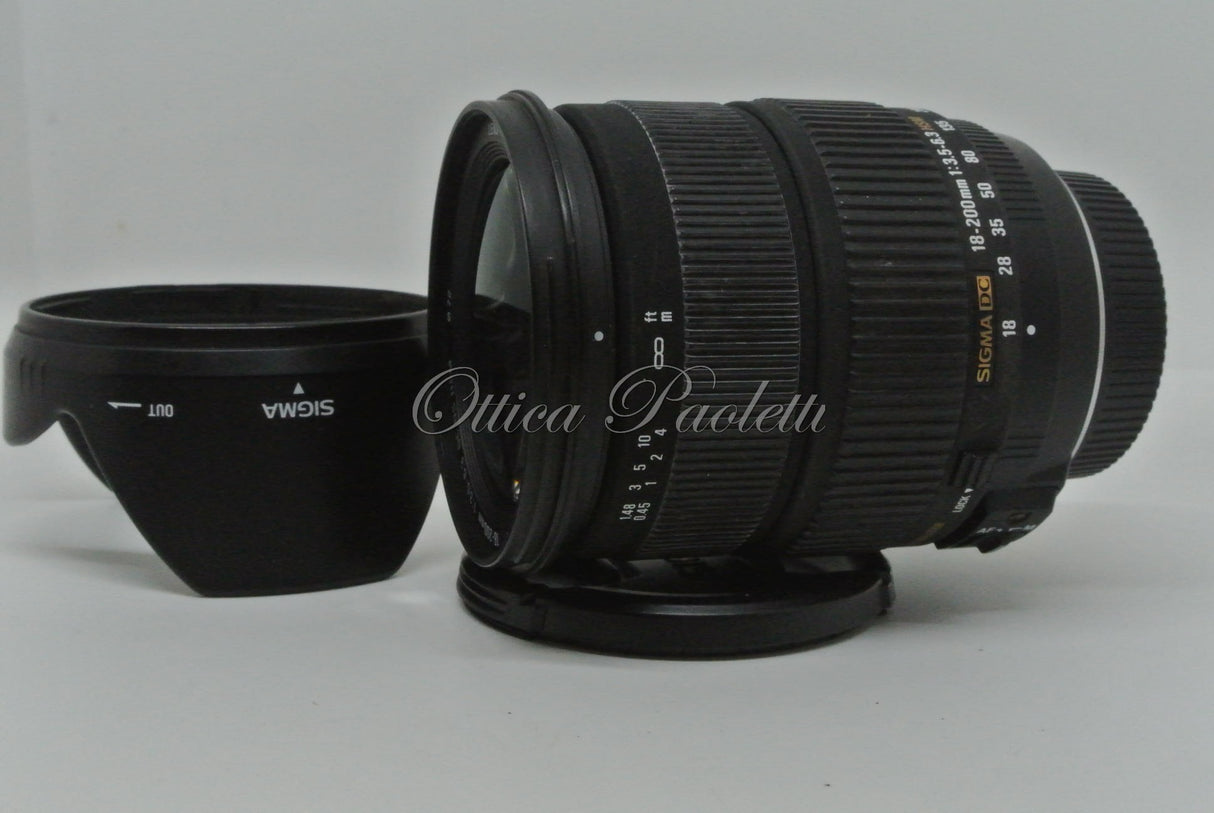 Sigma per Nikon 18-200 mm 1:3.5-6.3 DC OS HSM Usato