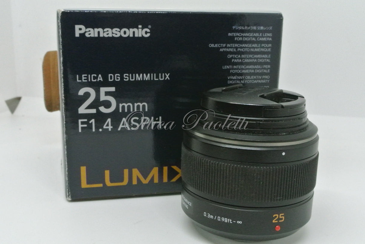 Panasonic Lumix Leica DG Summilux 25 mm F 1.4 ASPH. Usato