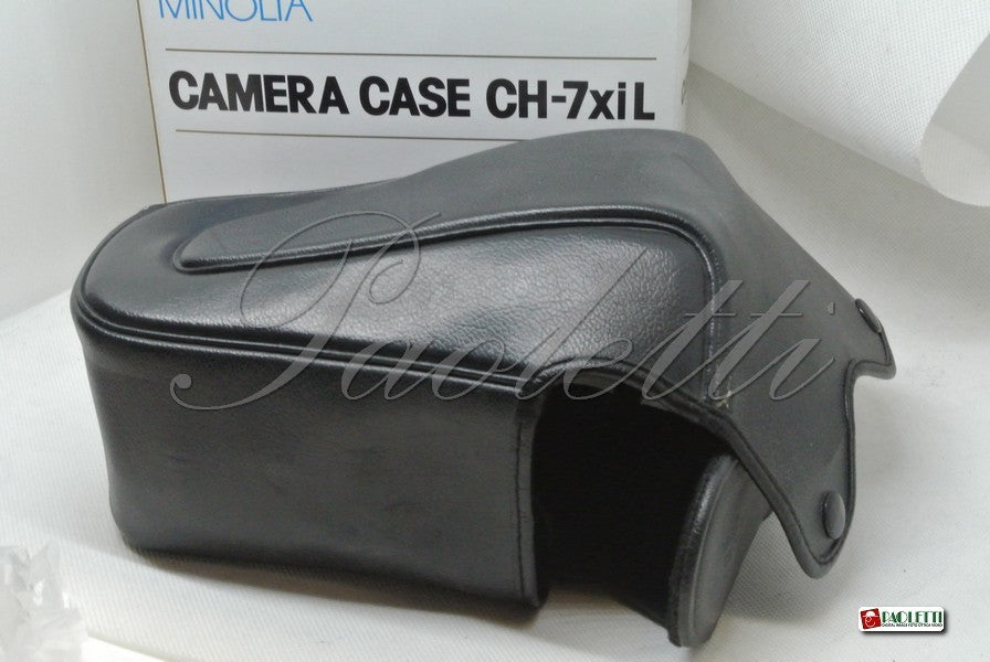 Minolta Borsa Pronto  in pelle nera CH-7XIl  Usata